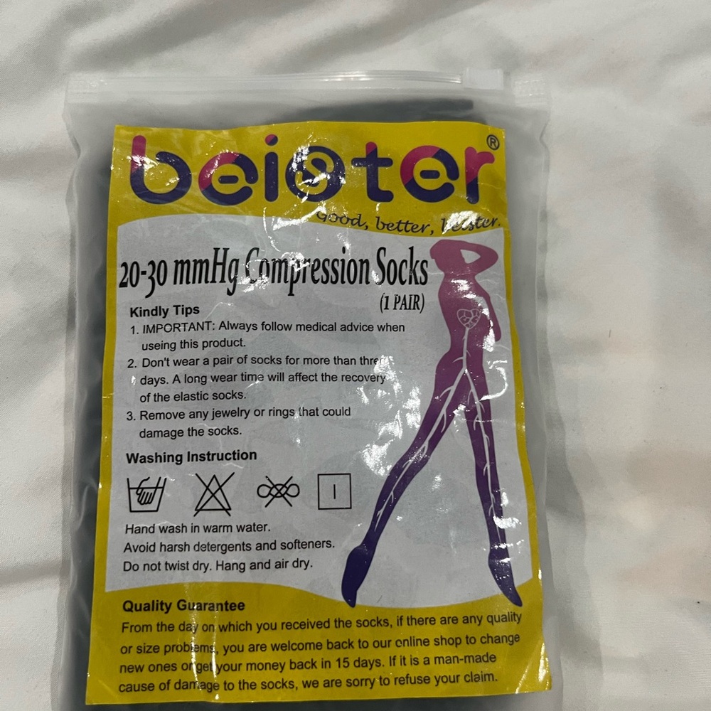 Black Athletic Compression Socks